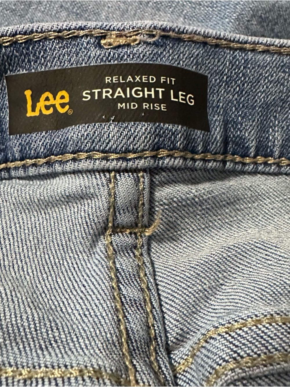 Lee Women’s Relaxed Straight Leg Jeans in Light Blue Denim